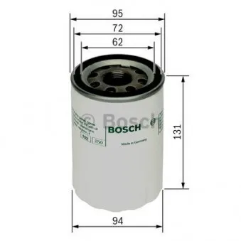 Filtre à huile BOSCH F 026 407 084 pour VOLVO FE 2.5 CRDi - 110cv
