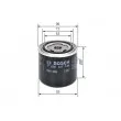 BOSCH F 026 407 138 - Filtre à huile
