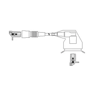 BREMI 131/90 - Câble d'allumage