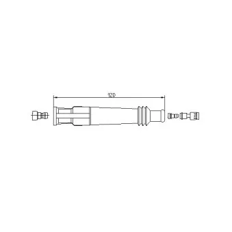 Fiche, bougie d'allumage BREMI OEM 12121710707