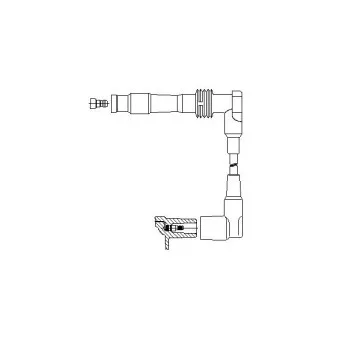 Câble d'allumage BREMI OEM 1282077
