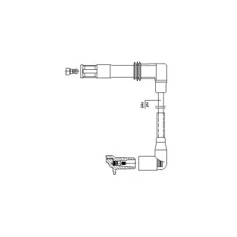 BREMI 1A12E43 - Câble d'allumage