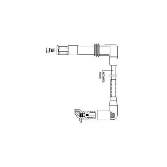 BREMI 1A13E43 - Câble d'allumage