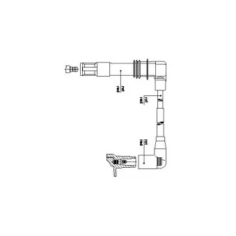 Câble d'allumage BREMI OEM 036905430R