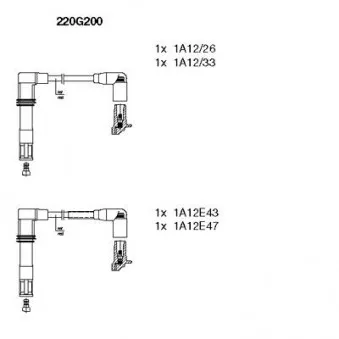 Kit de câbles d'allumage BREMI OEM V10-70-0026