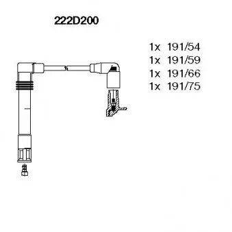 Kit de câbles d'allumage BREMI 222D200