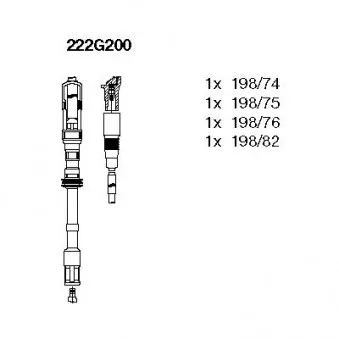 BREMI 222G200 - Kit de câbles d'allumage