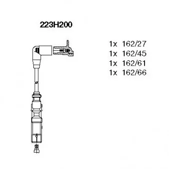 BREMI 223H200 - Kit de câbles d'allumage
