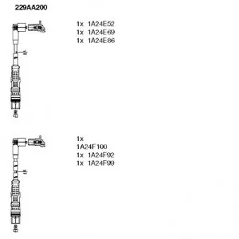 BREMI 229AA200 - Kit de câbles d'allumage