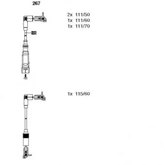 BREMI 267 - Kit de câbles d'allumage