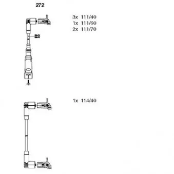 Kit de câbles d'allumage BREMI 272