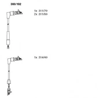 Kit de câbles d'allumage BREMI 300/192