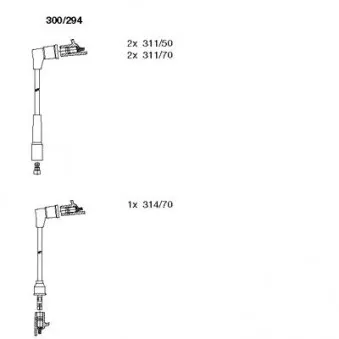 Kit de câbles d'allumage BREMI 300/294