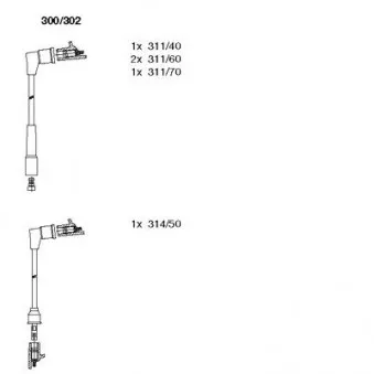 Kit de câbles d'allumage BREMI 300/302