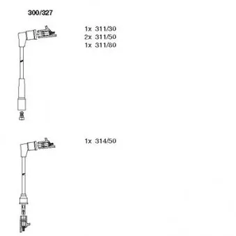 BREMI 300/327 - Kit de câbles d'allumage