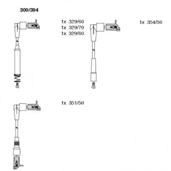 BREMI 300/394 - Kit de câbles d'allumage