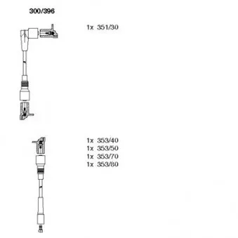 BREMI 300/396 - Kit de câbles d'allumage