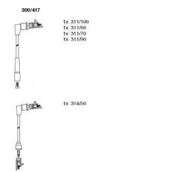 Kit de câbles d'allumage BREMI 300/417