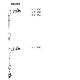 Kit de câbles d'allumage BREMI 300/439