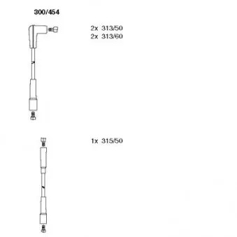 Kit de câbles d'allumage BREMI 300/454