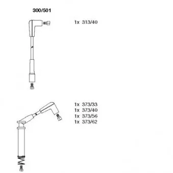 Kit de câbles d'allumage BREMI OEM 1612554