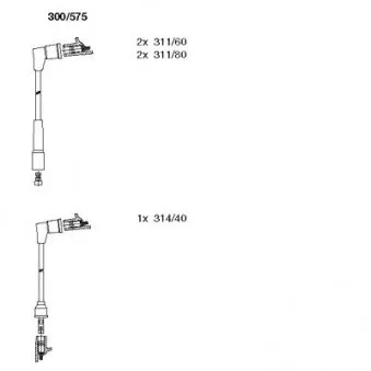 Kit de câbles d'allumage BREMI 300/575