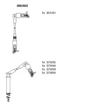 Kit de câbles d'allumage BREMI OEM 90442055