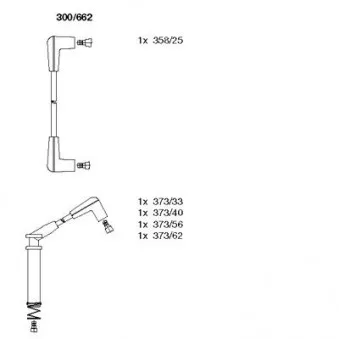Kit de câbles d'allumage BREMI OEM 90443689