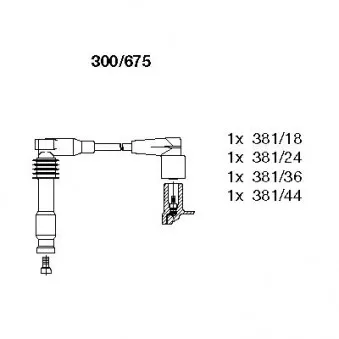 BREMI 300/675 - Kit de câbles d'allumage