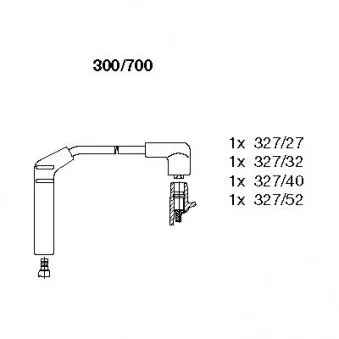 BREMI 300/700 - Kit de câbles d'allumage