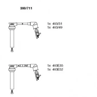 Kit de câbles d'allumage BREMI OEM Z50118140