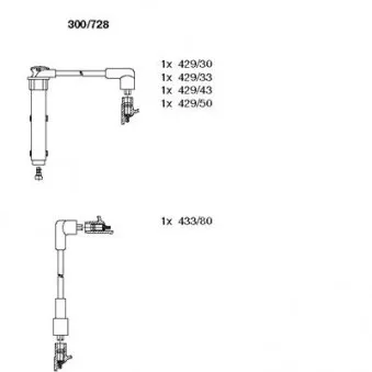 Kit de câbles d'allumage BREMI OEM GHT261