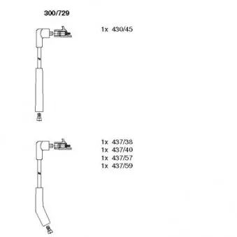 BREMI 300/729 - Kit de câbles d'allumage