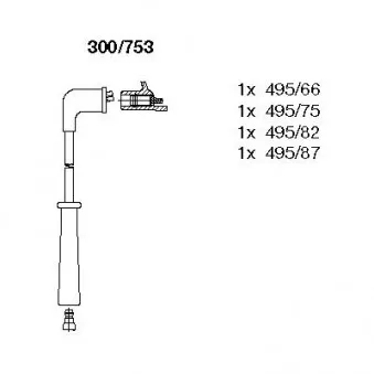 Kit de câbles d'allumage BREMI OEM MD009141