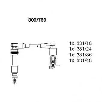 Kit de câbles d'allumage HERTH+BUSS JAKOPARTS J5380905