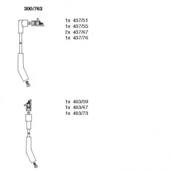 Kit de câbles d'allumage BREMI [300/763]