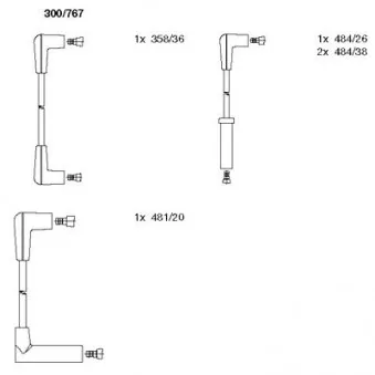 Kit de câbles d'allumage BREMI 300/767
