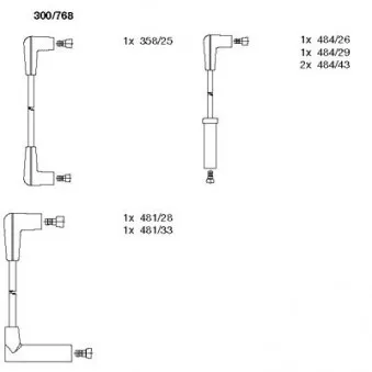 Kit de câbles d'allumage BREMI OEM XC1133