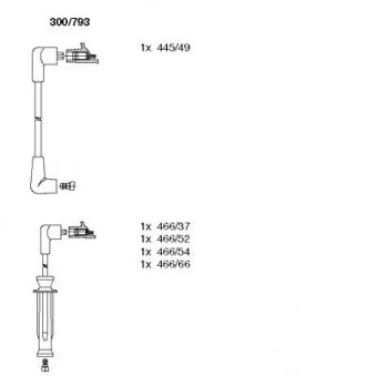 BREMI 300/793 - Kit de câbles d'allumage