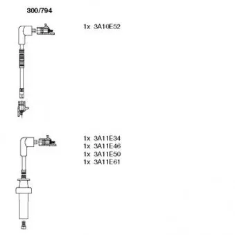 Kit de câbles d'allumage BREMI 300/794