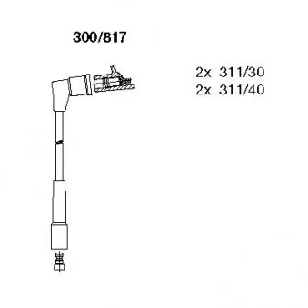 BREMI 300/817 - Kit de câbles d'allumage