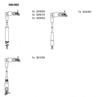 BREMI 300/920 - Kit de câbles d'allumage