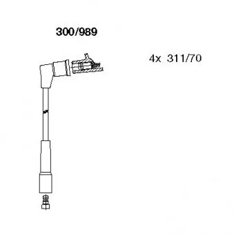 BREMI 300/989 - Kit de câbles d'allumage