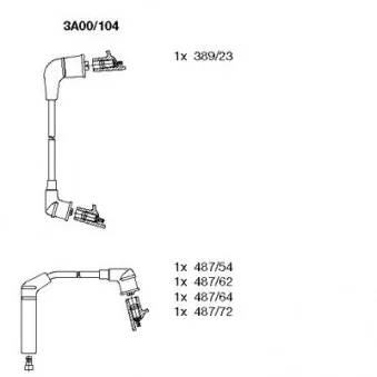 BREMI 3A00/104 - Kit de câbles d'allumage