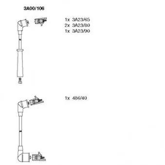 Kit de câbles d'allumage BREMI 3A00/106