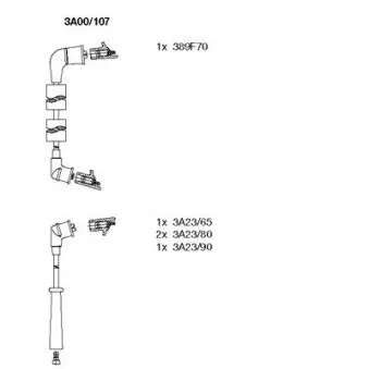 Kit de câbles d'allumage BREMI OEM MD997388