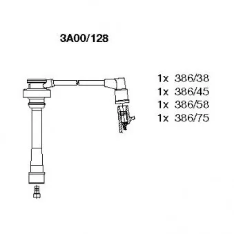 BREMI 3A00/128 - Kit de câbles d'allumage
