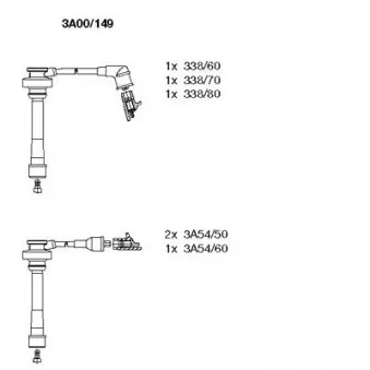 BREMI 3A00/149 - Kit de câbles d'allumage
