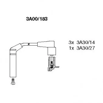 BREMI 3A00/183 - Kit de câbles d'allumage