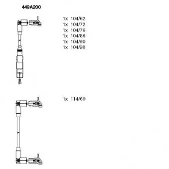Kit de câbles d'allumage BREMI OEM 021905409